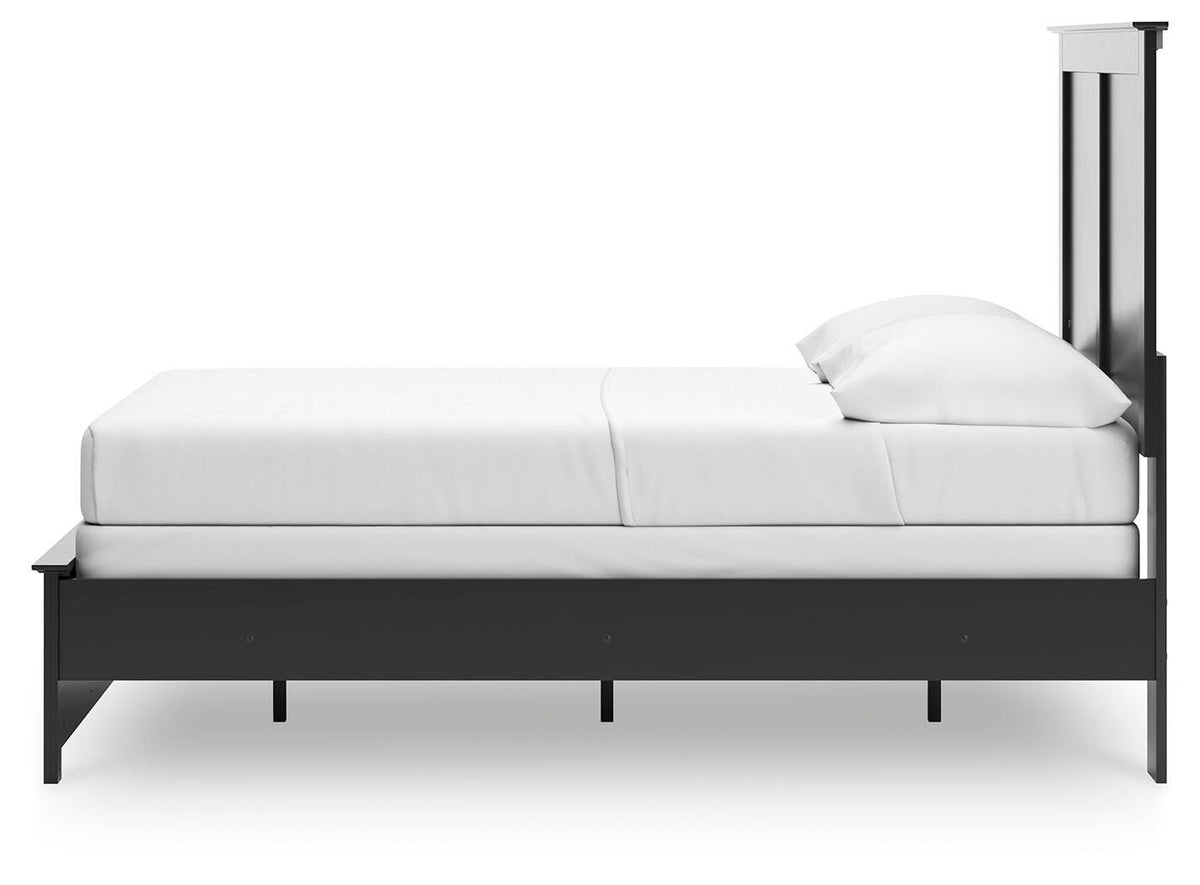 Maribel Full Panel Bed, Dresser, Mirror and Nightstand