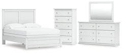 Bostwick Shoals Full Panel Bed, Dresser, Mirror and Chest