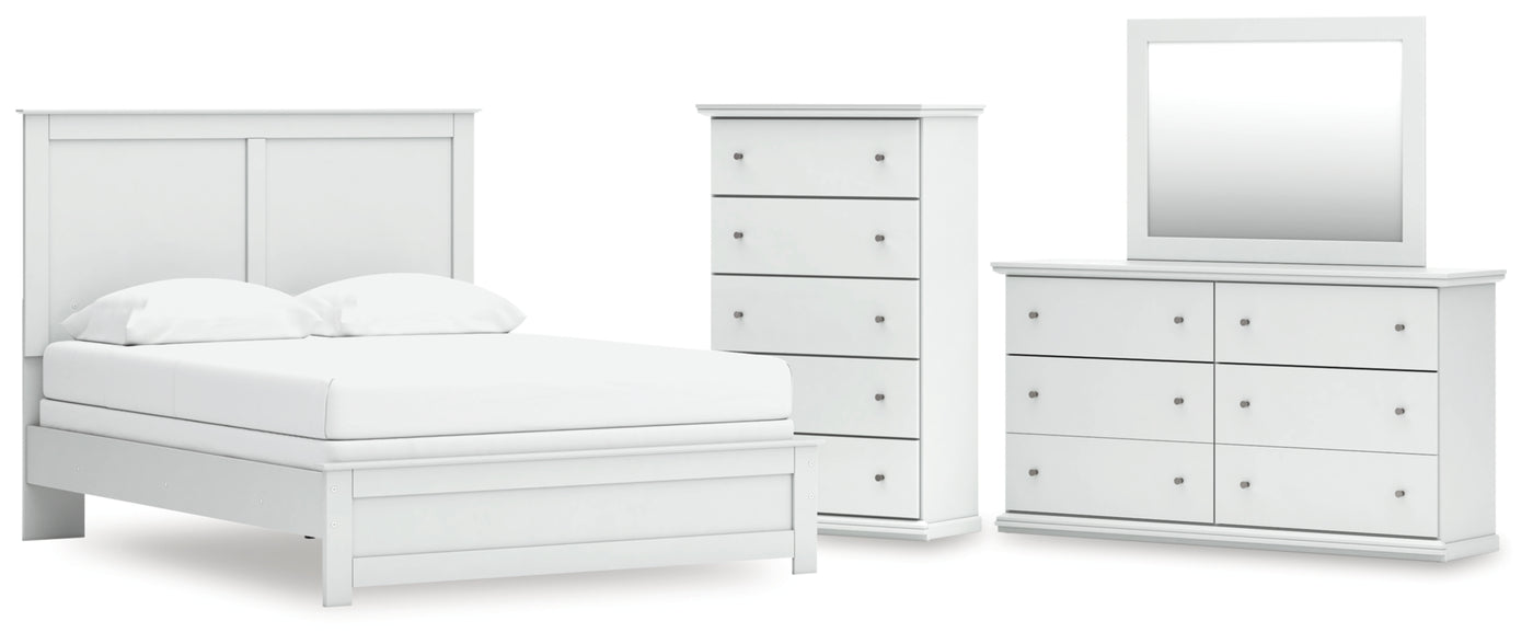 Bostwick Shoals Queen Panel Bed, Dresser, Mirror and Chest