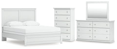 Bostwick Shoals Queen Panel Bed, Dresser, Mirror and Chest