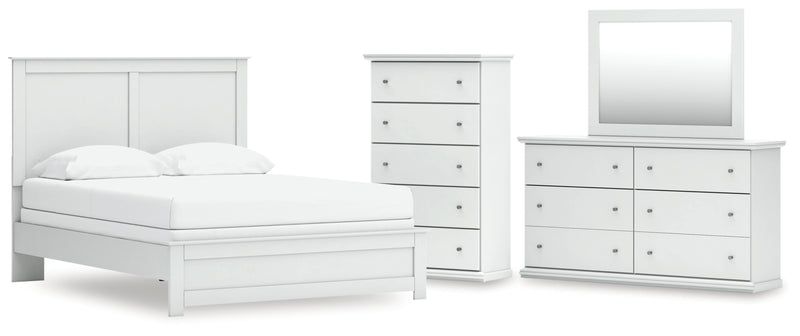 Bostwick Shoals Queen Panel Bed, Dresser, Mirror and Chest