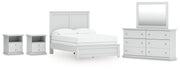Bostwick Shoals Full Panel Bed, Dresser, Mirror and Nightstand