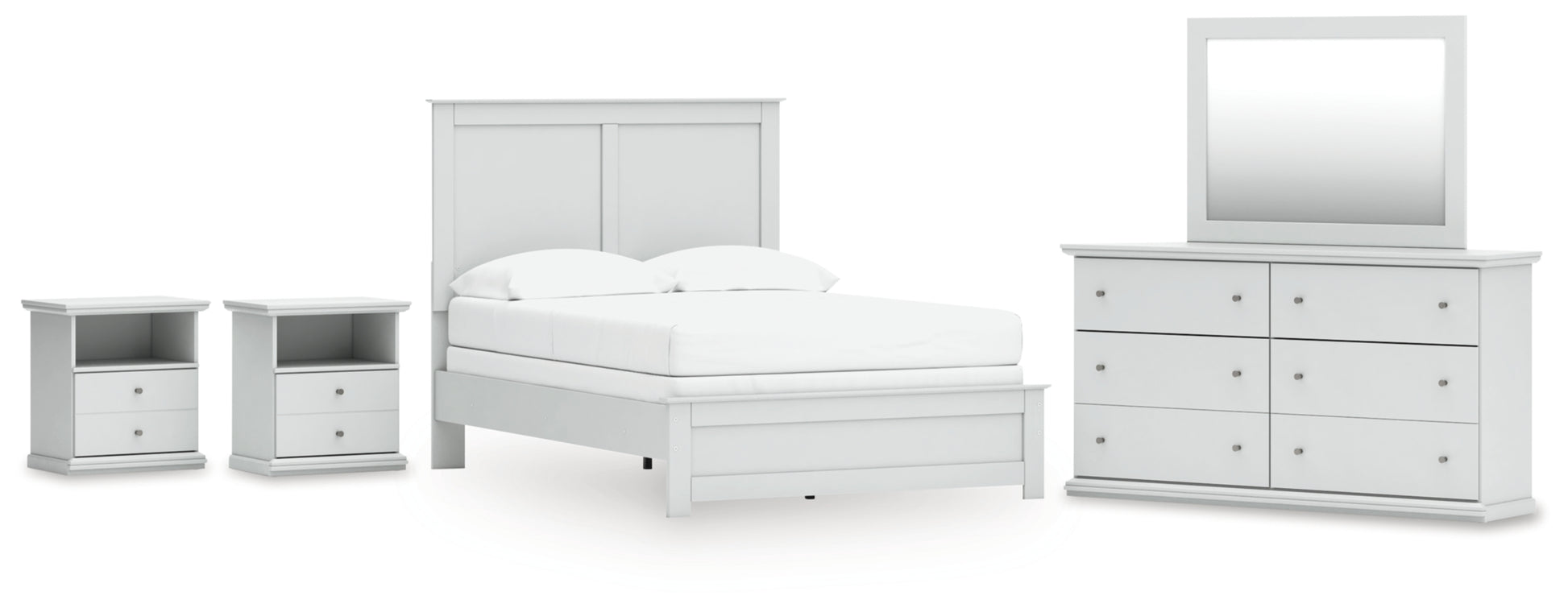 Bostwick Shoals Full Panel Bed, Dresser, Mirror and Nightstand