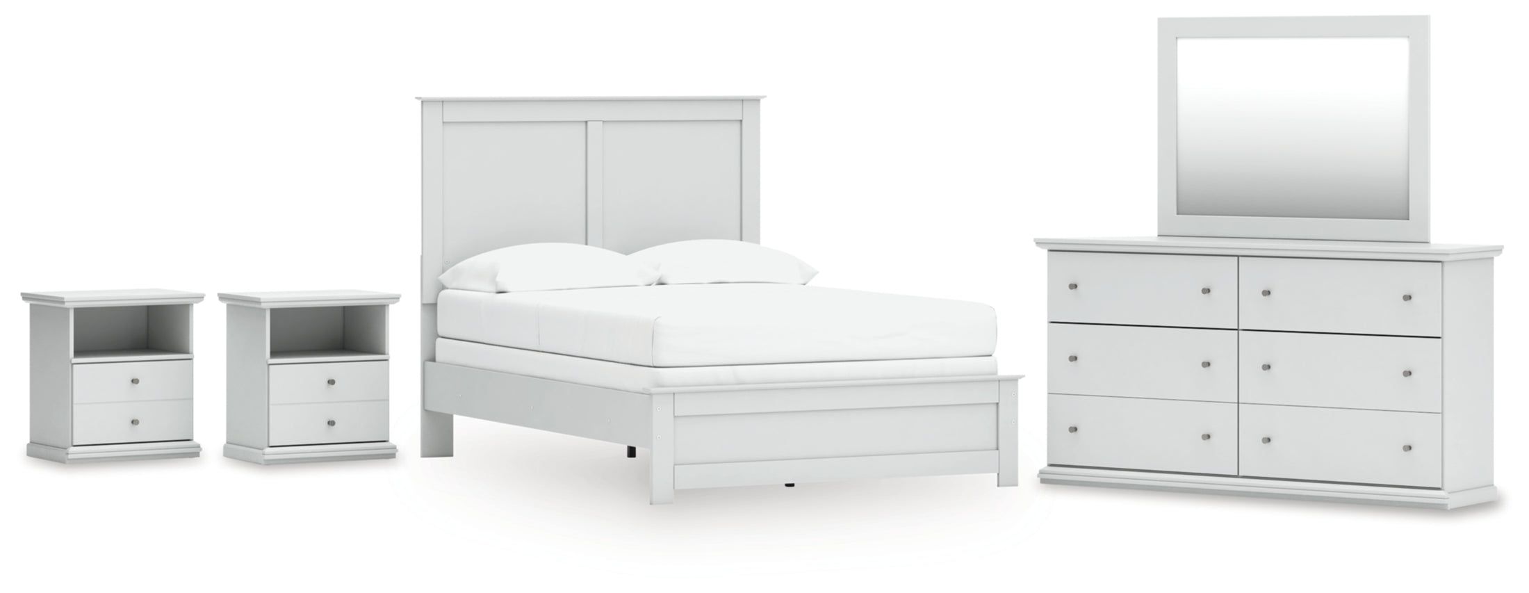Bostwick Shoals Full Panel Bed, Dresser, Mirror and Nightstand