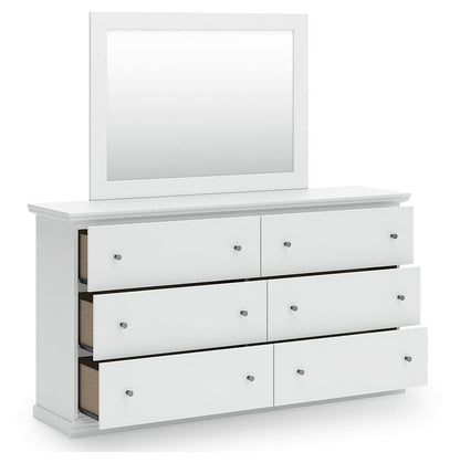 Bostwick Shoals Twin Panel Bed, Dresser and Mirror