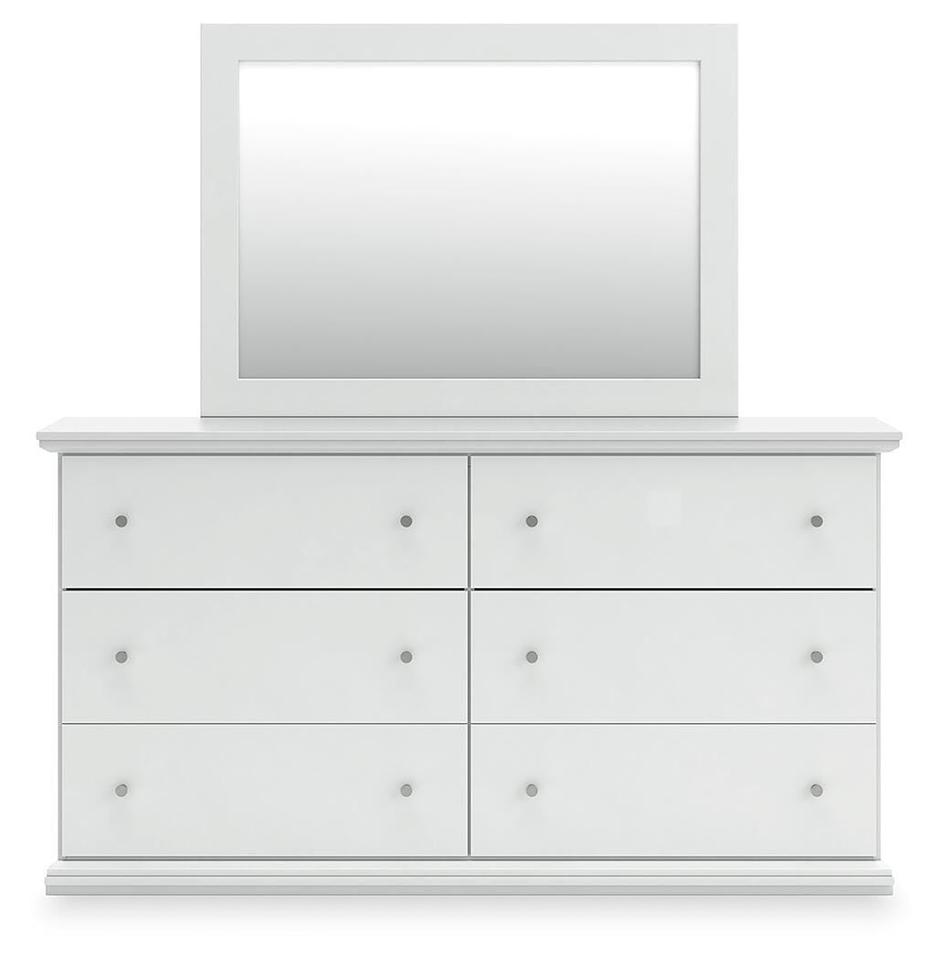 Bostwick Shoals King Panel Bed, Dresser, Mirror and Chest
