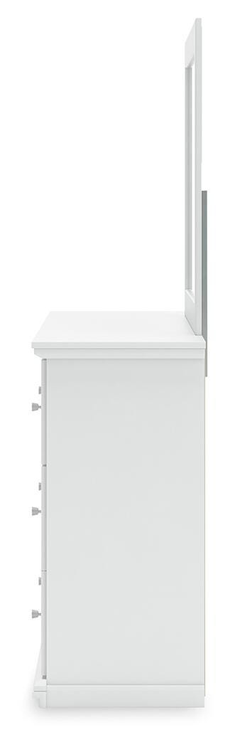 Bostwick Shoals King Panel Bed, Dresser, Mirror and Chest