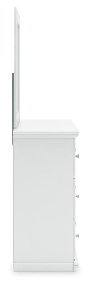 Bostwick Shoals Twin Panel Bed, Dresser and Mirror