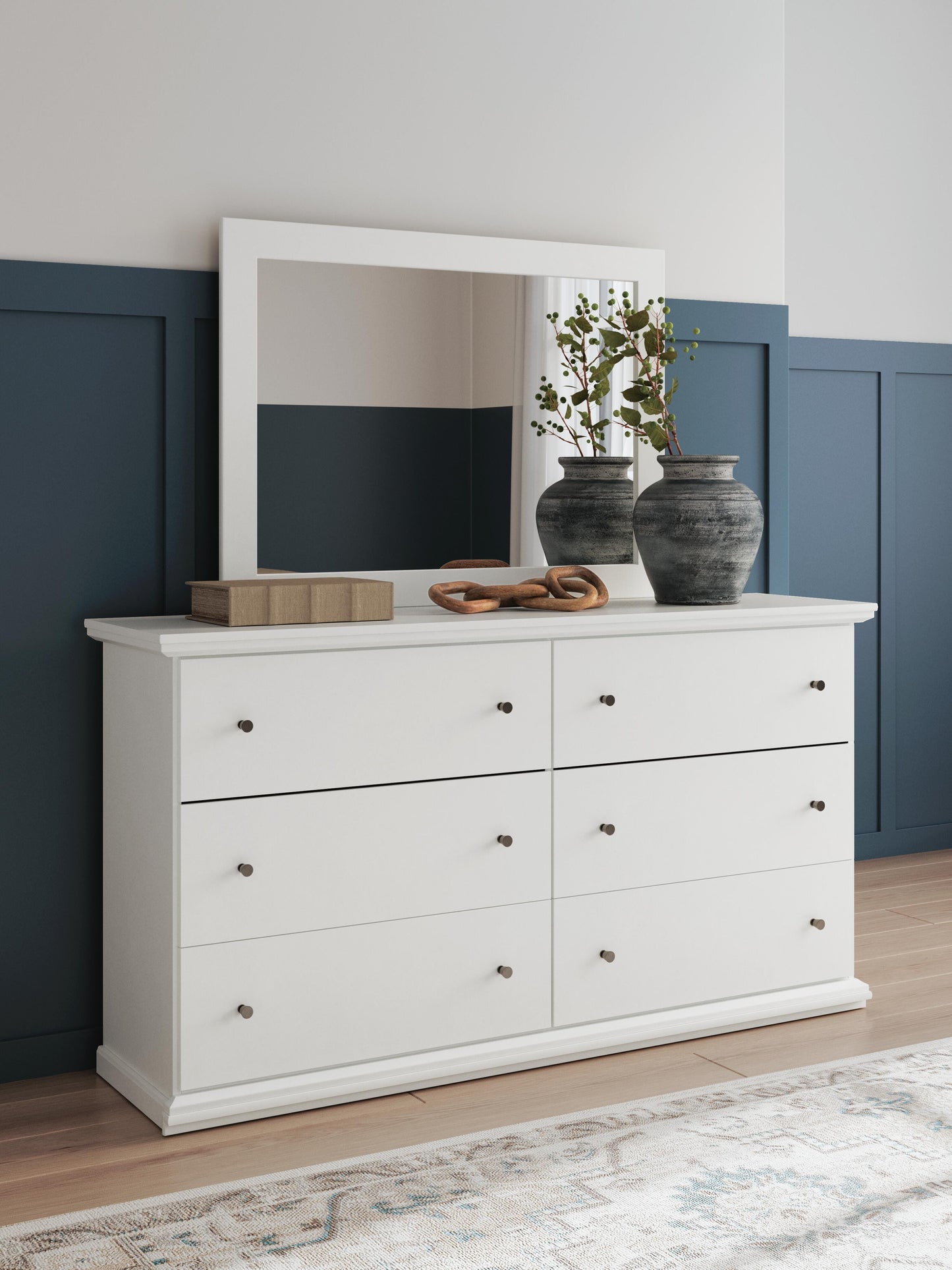 Bostwick Shoals Twin Panel Bed, Dresser and Mirror