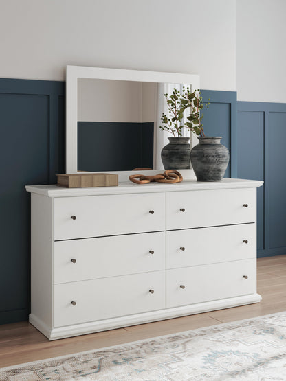 Bostwick Shoals Twin Panel Bed, Dresser and Mirror