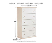 Bostwick Shoals King Panel Bed, Dresser, Mirror, Chest and Nightstand