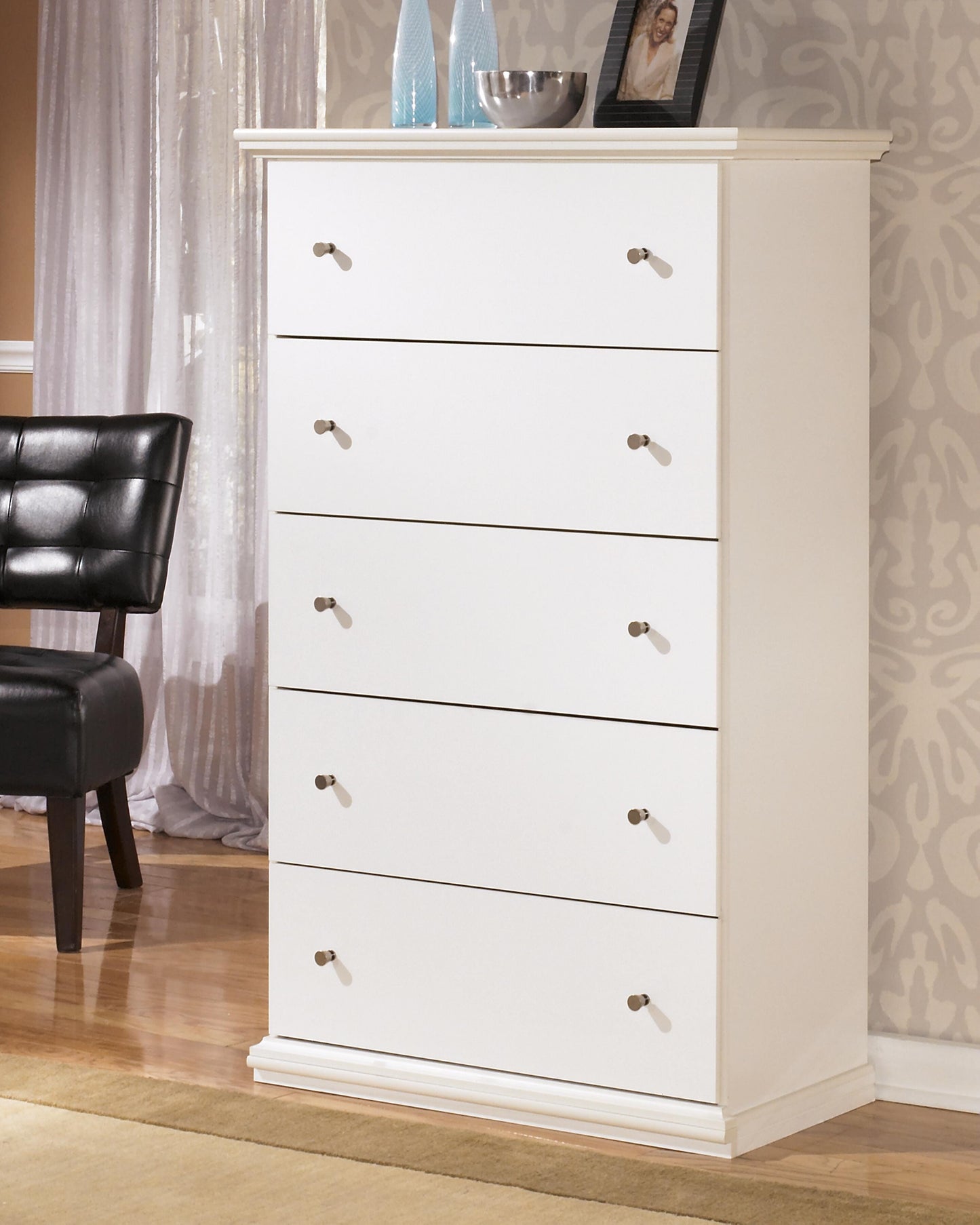 Bostwick Shoals Full Panel Bed, Dresser, Mirror, Chest and Nightstand
