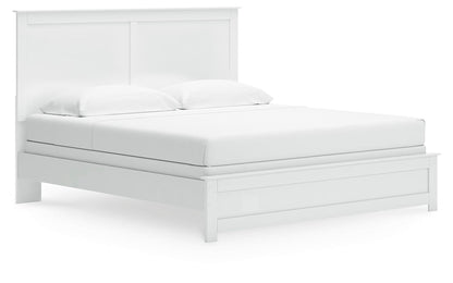 Bostwick Shoals King Panel Bed, Dresser, Mirror and Chest
