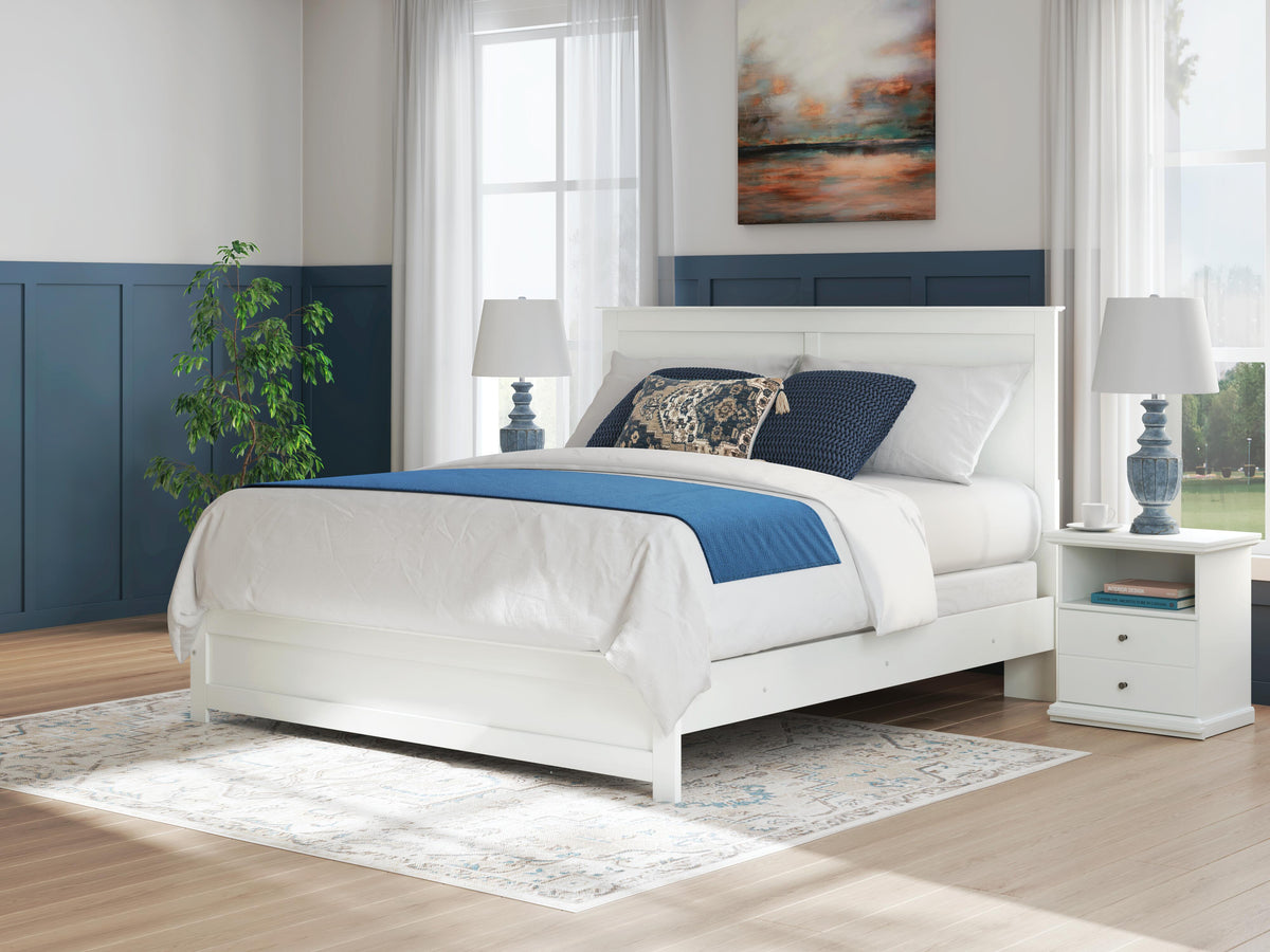 Bostwick Shoals King Panel Bed, Dresser, Mirror and Chest