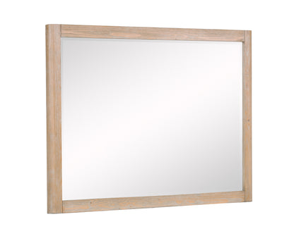 Kara Dresser Mirror-Cerused Natural