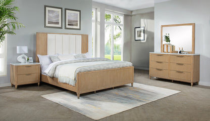 Kara Bed Cerused Natural