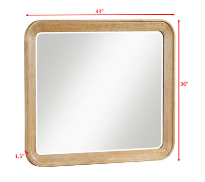 Westcott Dresser Mirror-Cerused Natural