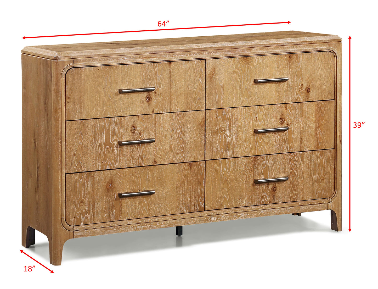 Westcott Dresser-Cerused Natural