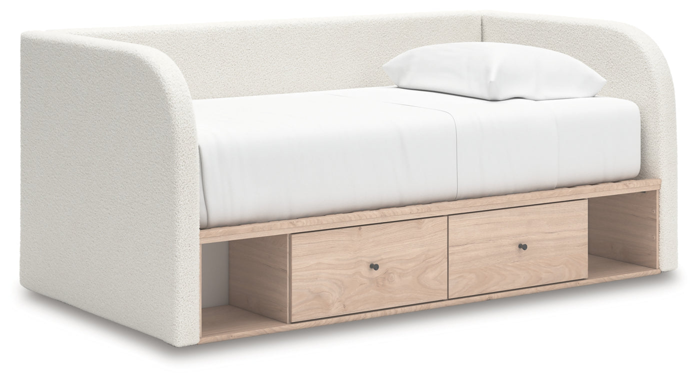 Shapella Full Upholstered Day Bed with Storage