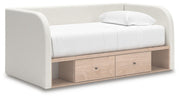 Shapella Twin Day Bed with Storage, Dresser and Nightstand