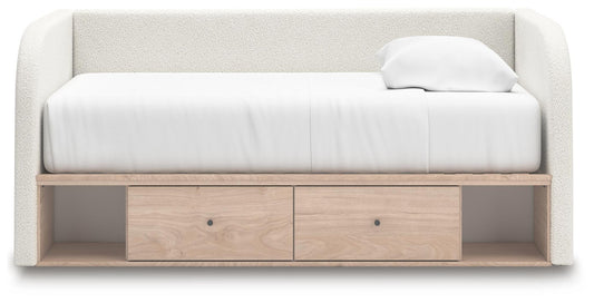 Shapella Twin Upholstered Day Bed with Storage