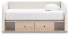 Shapella Twin Day Bed with Storage, Dresser and Nightstand