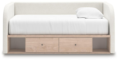Shapella Twin Day Bed with Storage, Dresser and Nightstand