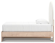 Shapella Twin Upholstered Panel Bed with Storage