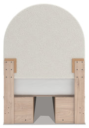 Shapella Twin Upholstered Panel Bed with Storage