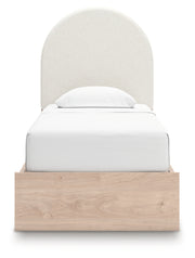 Shapella Twin Upholstered Panel Bed with Storage