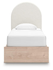 Shapella Twin Upholstered Panel Bed with Storage
