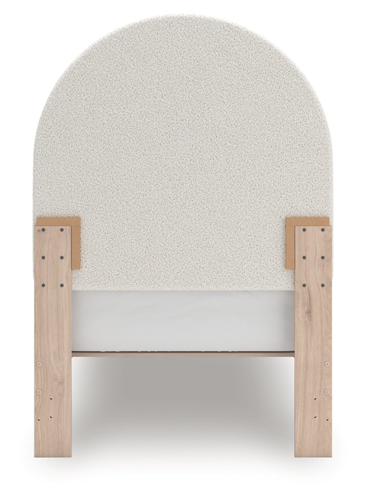 Shapella Twin Upholstered Panel Bed