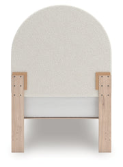 Shapella Twin Upholstered Panel Bed