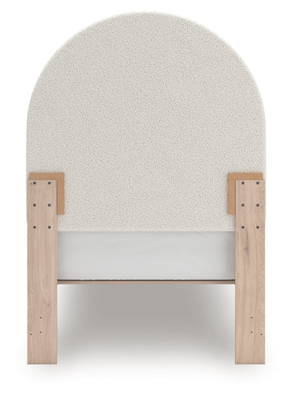 Shapella Twin Upholstered Panel Bed