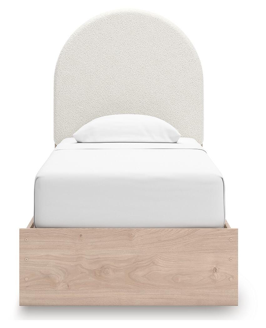 Shapella Twin Upholstered Panel Bed