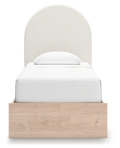 Shapella Twin Upholstered Panel Bed