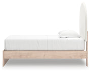 Shapella Twin Upholstered Panel Bed