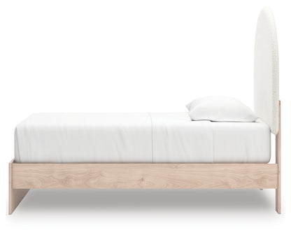 Shapella Twin Upholstered Panel Bed