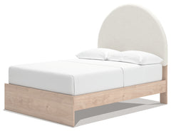 Shapella Full Upholstered Panel Bed with Storage