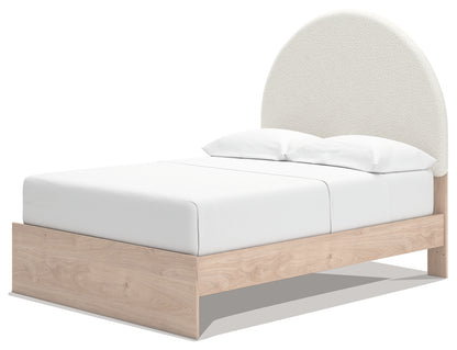 Shapella Full Upholstered Panel Bed with Storage