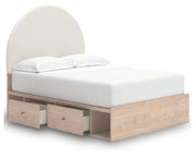 Shapella Full Upholstered Panel Bed with Storage