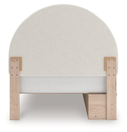 Shapella Full Upholstered Panel Bed with Storage