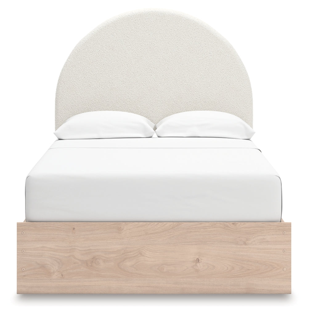 Shapella Full Upholstered Panel Bed with Storage