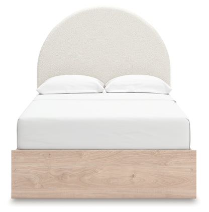 Shapella Full Upholstered Panel Bed with Storage