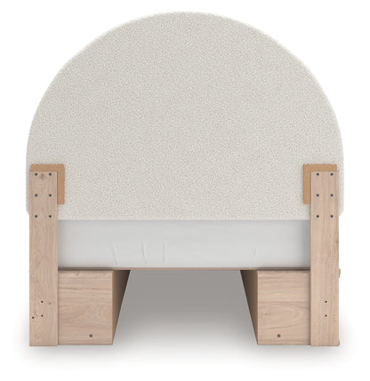 Shapella Full Upholstered Panel Bed with Storage