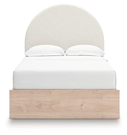 Shapella Full Upholstered Panel Bed with Storage