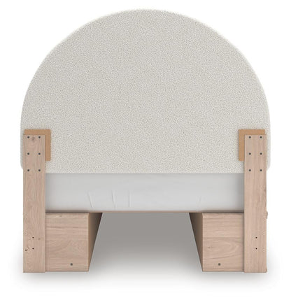 Shapella Full Upholstered Panel Bed with Storage