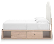 Shapella Full Upholstered Panel Bed with Storage