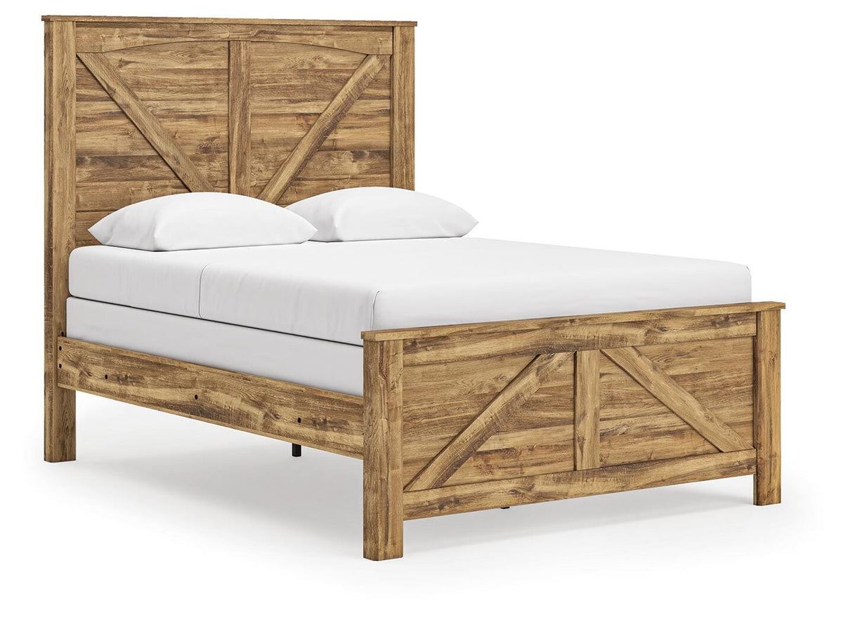 Maystonna Crossbuck Bedroom Set + Free 55" Smart TV