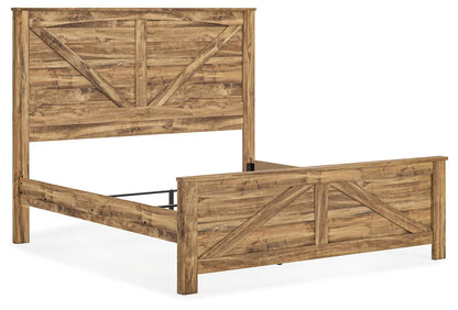 Branstony King Crossbuck Panel Bed